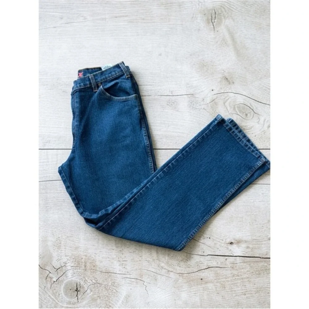 Dickies Mens Jeans Size Relaxed Fit 36x34 Medium Wash Blue Denim Pockets
